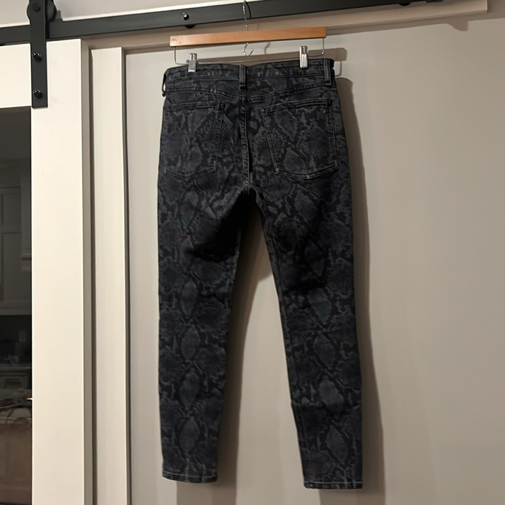 Rag and Bone Cate mid-rize skinny jeans snakeskin print jeans - Picture 3 of 5
